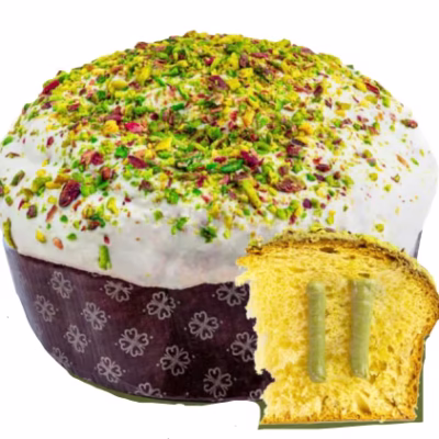2.2 lb Giannetti Artisans Pistachio Cream Filled Panettone Cake